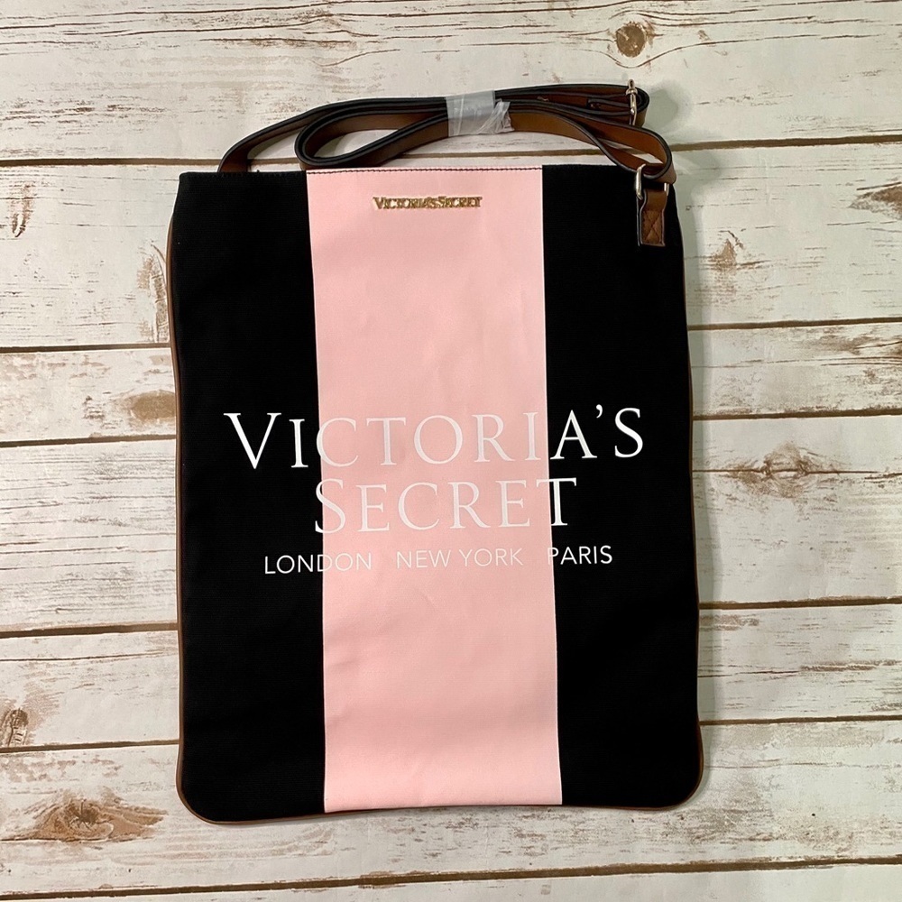 Victoria’s Secret Baby Pink & Black Crossbody Bag